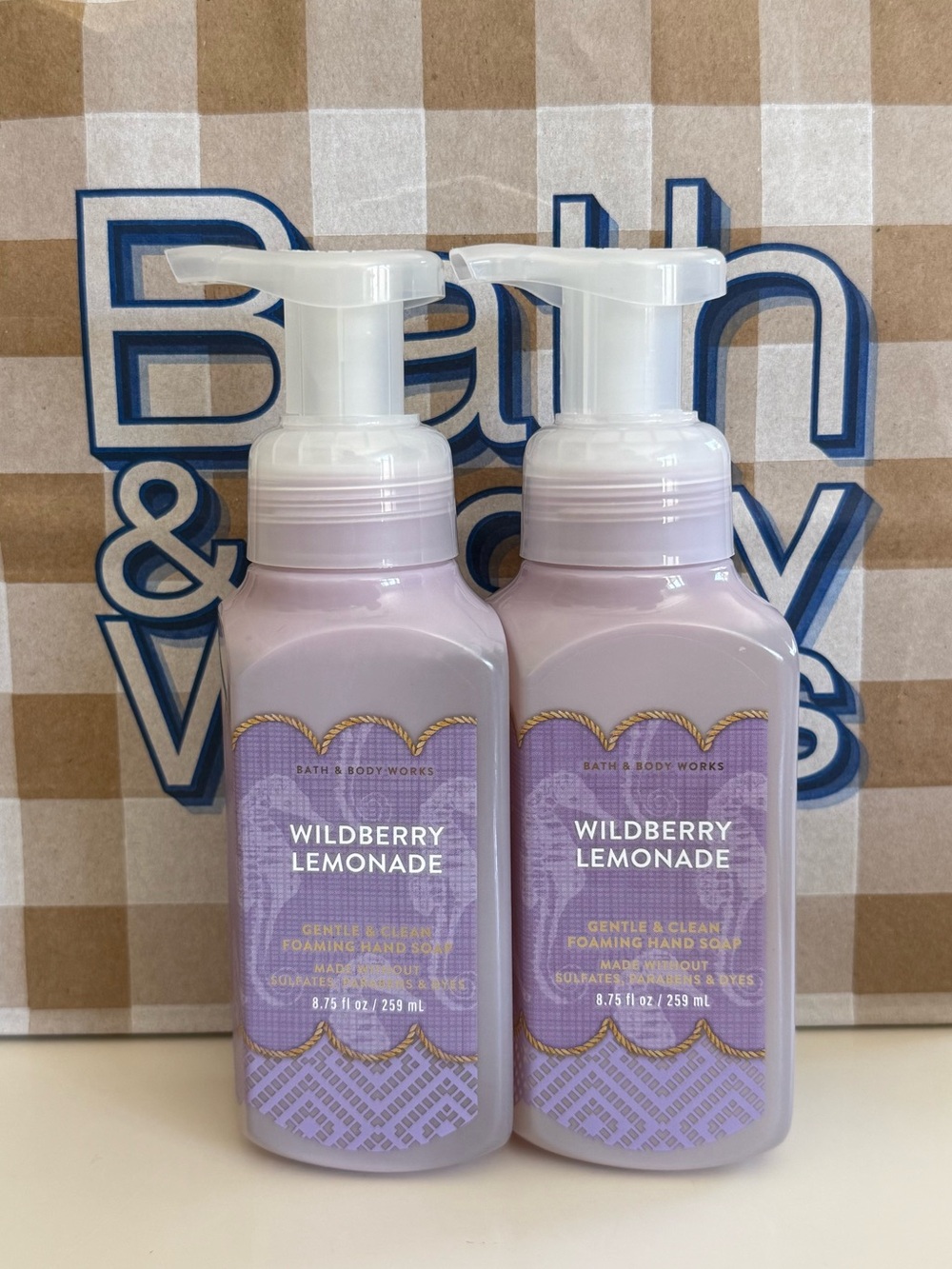 Bath and Body Works Wildberry Lemonade Foaming Hand Soap Set